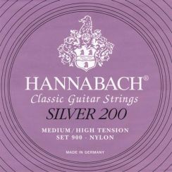 Hannabach 900 MHT Silver 200 - Medium High Tension klassieke gitaarsnaren