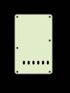 Rugplaat Strat model 3 laags Mint Groen - Boston Back Plate BP-313-M