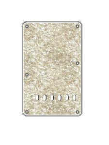 Rugplaat Strat model 4 laags Pearl White - Boston Back Plate BP-413-PW